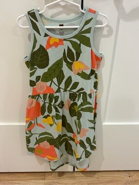 Tea Collection Girls' Floral Tank Cotton Dress size 8 NWOT